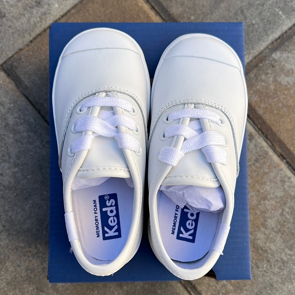Ked’s Toddler White Champs Lace